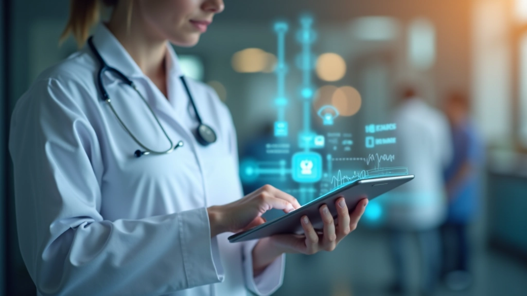 Daktaras naudoja išmanią prietaisą 5G tinkle, konsuliuojasi su pacientu nuotoliniu būdu